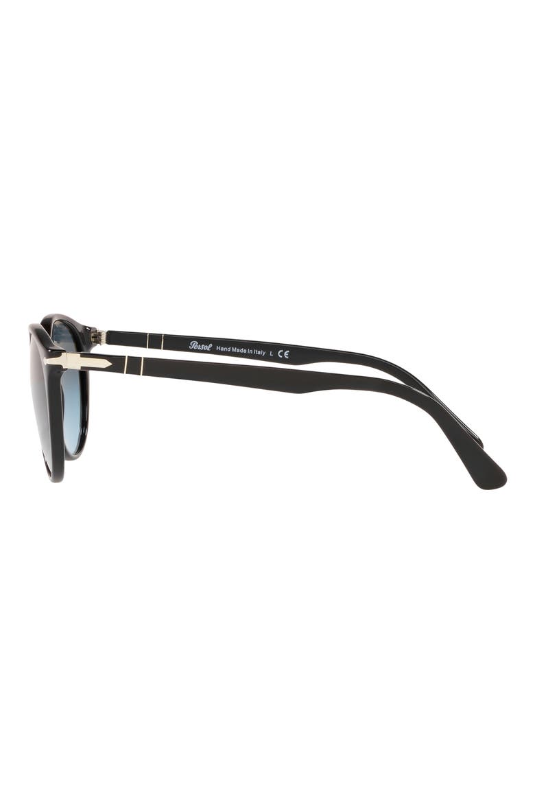 Phantos 52mm Gradient Round Sunglasses, Alternate, color, BLACK