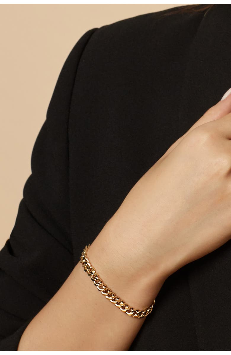 Oradina 14K Yellow Gold Estate Cuban Bracelet, Alternate, color, Yellow Gold