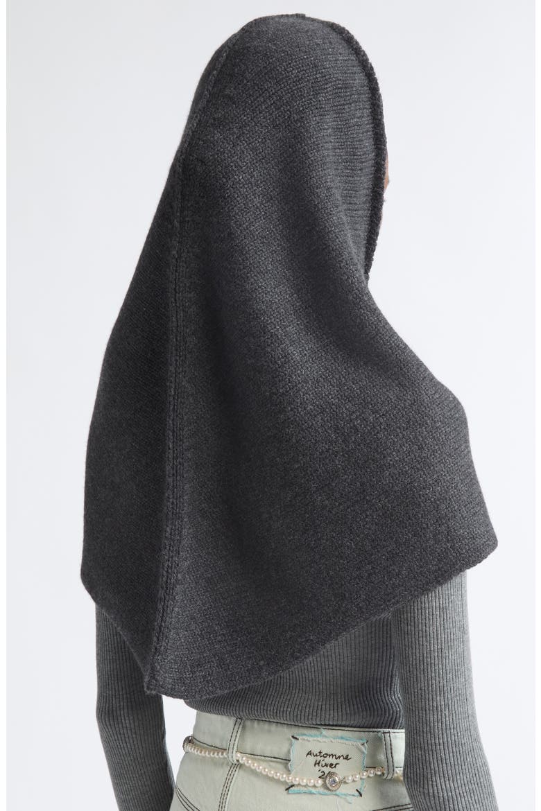 Queens Guard Wool & Cashmere Scarf, Alternate, color, ANTHRACITE