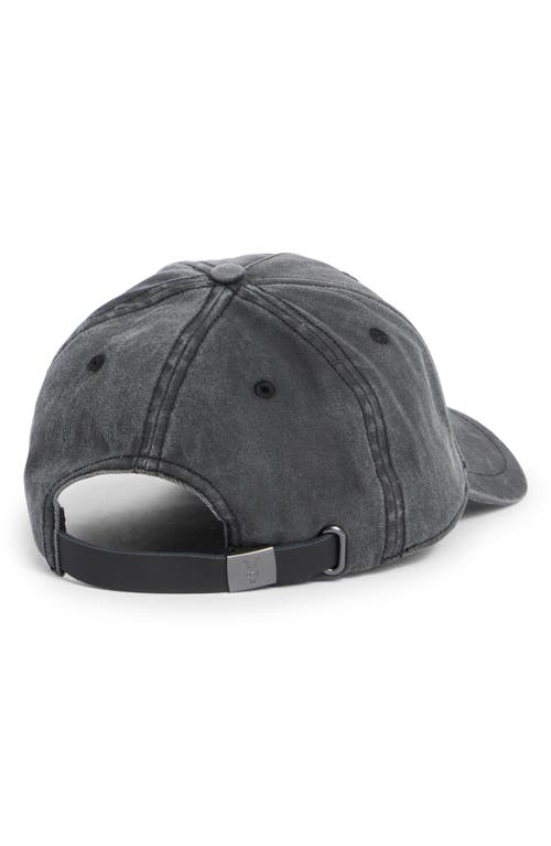 Allsaints Embroidered Logo Baseball Cap In Gray