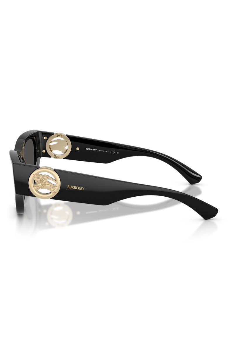 Burberry 52mm Cat Eye Sunglasses, Alternate, color, Black / Dark Grey