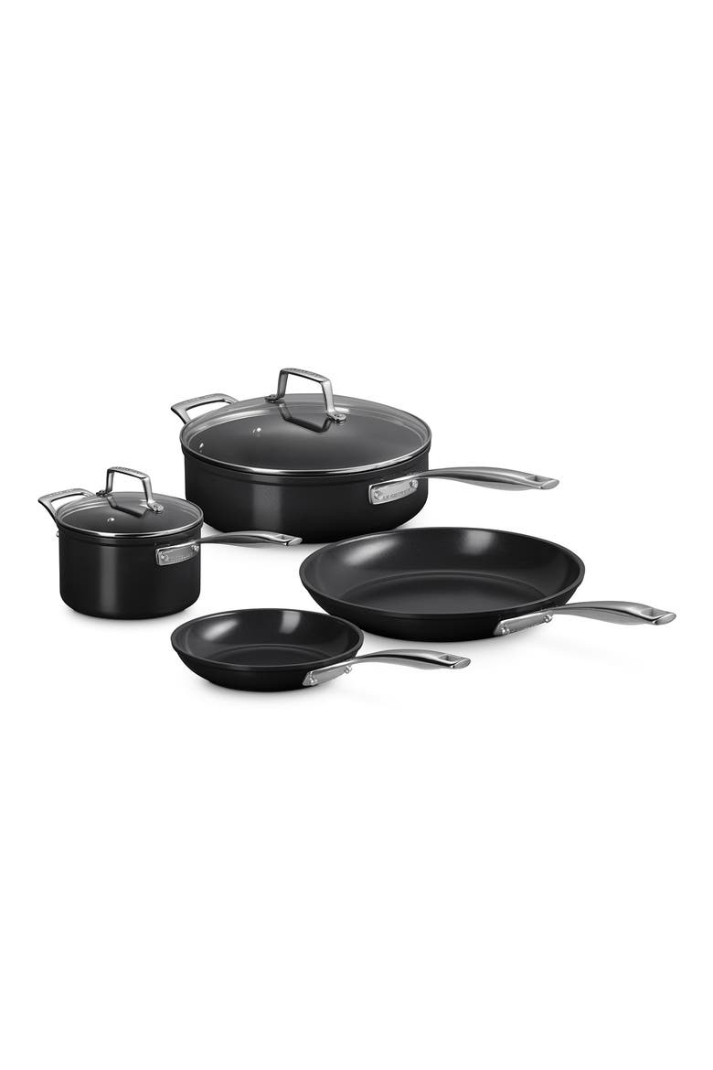 6-Piece Essential Nonstick Ceramic Cookware Set, Main, color, BLACK