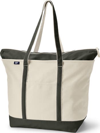Lands' End トートバッグ ホワイト/ネイビー Lands' End トートバッグ ホワイト/ネイビー - メルカリ