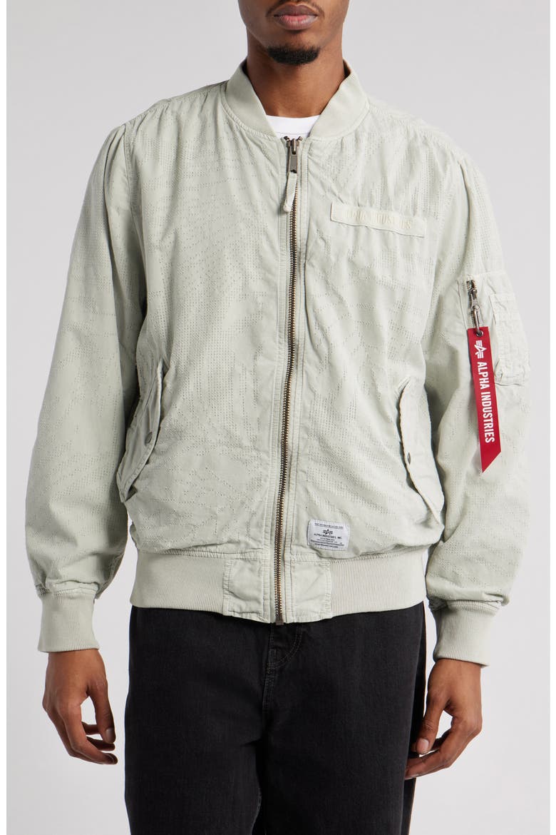 L-2B Dotted Camo Flight Jacket, Alternate, color, LIGHT GRAY