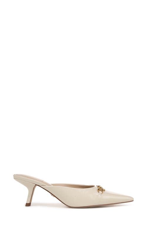 Sam Edelman Brynne Kitten Heel Mule Alpine Ivory Leather