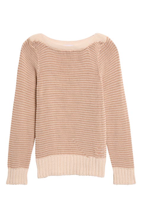 Orlian Stripe Stretch Cotton Sweater