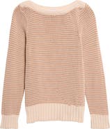 Veronica Beard Orlian Stripe Stretch Cotton Sweater