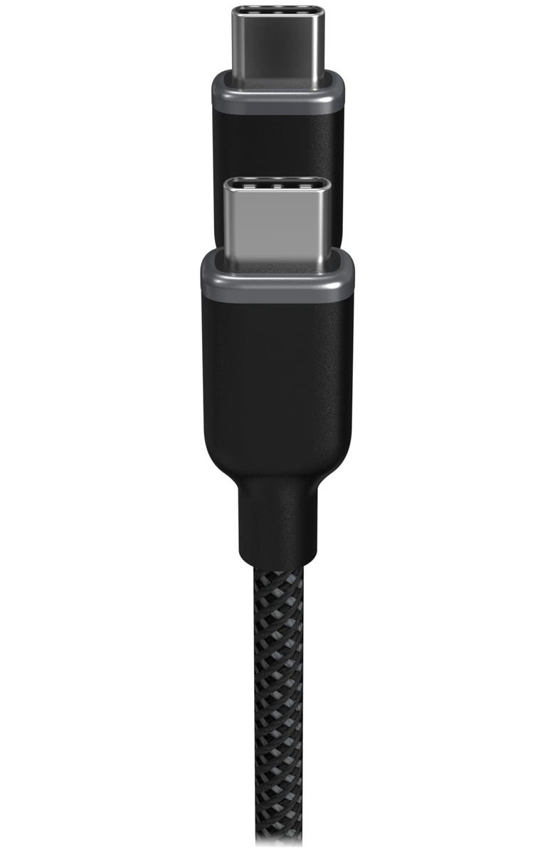 mophie USB C to USB C Cable 10ft, Alternate, color, Black