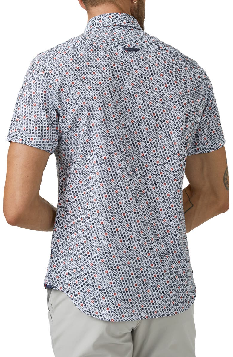 7 Diamonds My Universe Performance Short Sleeve Button-Up Shirt, Alternate, color, 