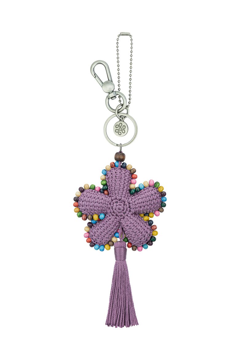 Yarnicharmz Crochet Flower Dangle, Alternate, color, Heather