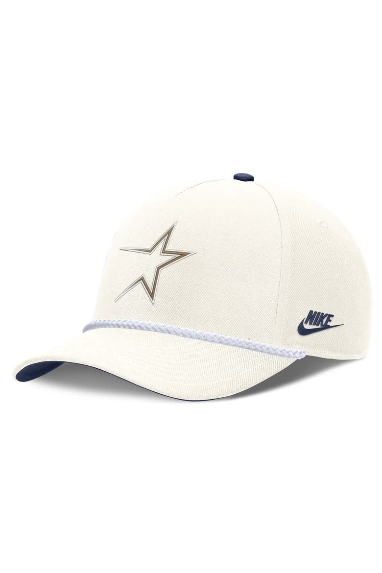 Men's Nike Cream Houston Astros Cooperstown Rise Adjustable Hat, Main, color, Cream