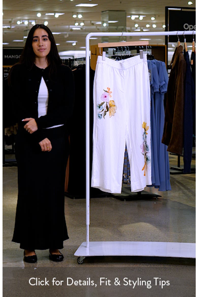 Floral Smocked Waist Wide Leg Pants video