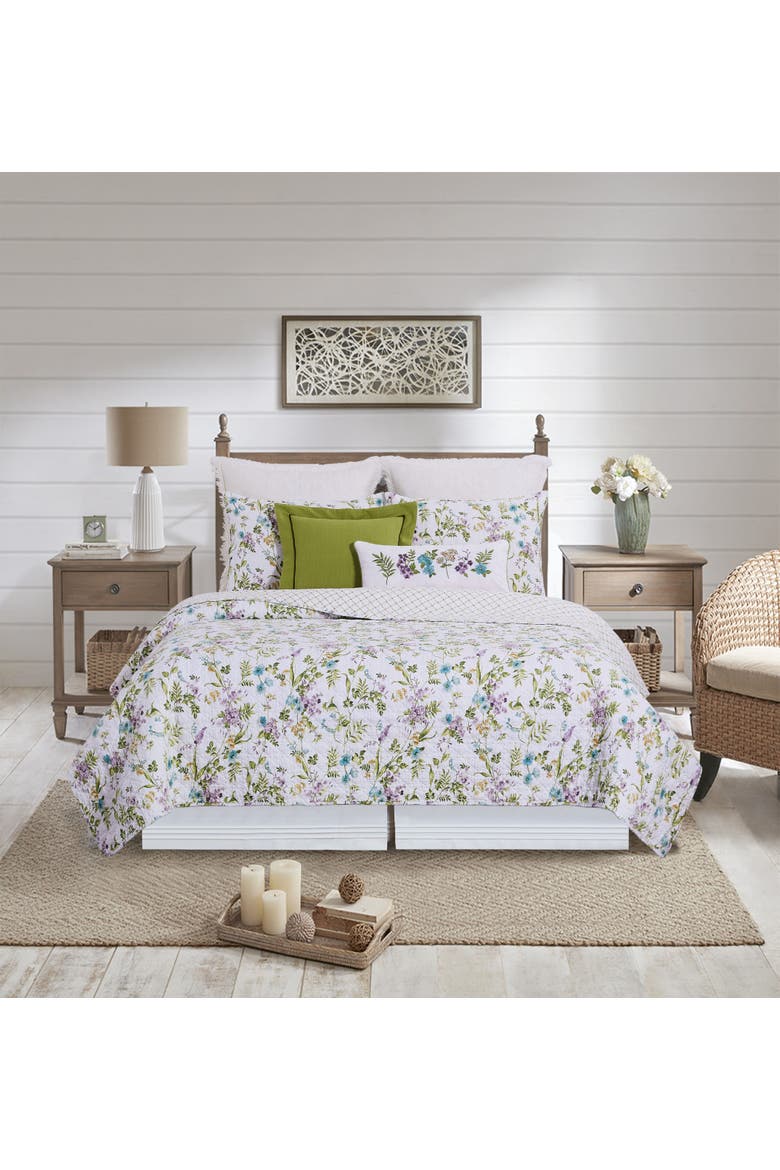 Carley Quilt Set Bedding Collection, Alternate, color, Green