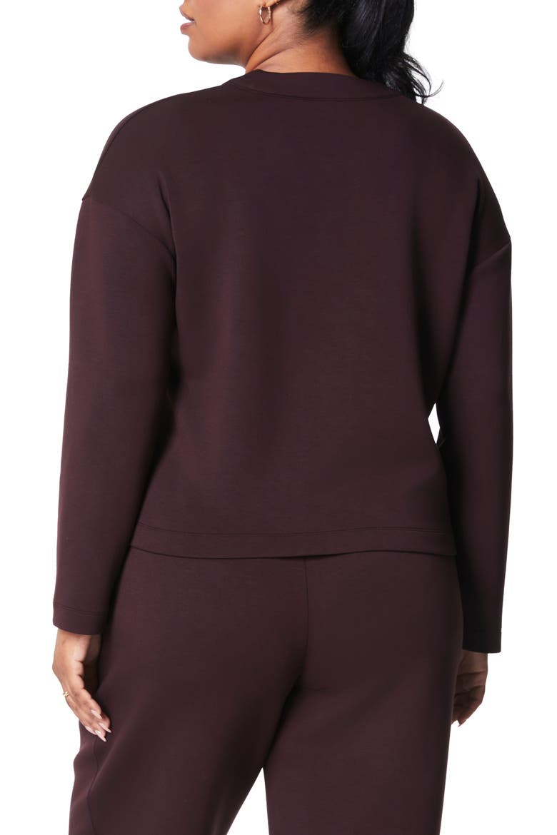 AirEssentials V-Neck Cardigan, Alternate, color, TRUFFLE BROWN