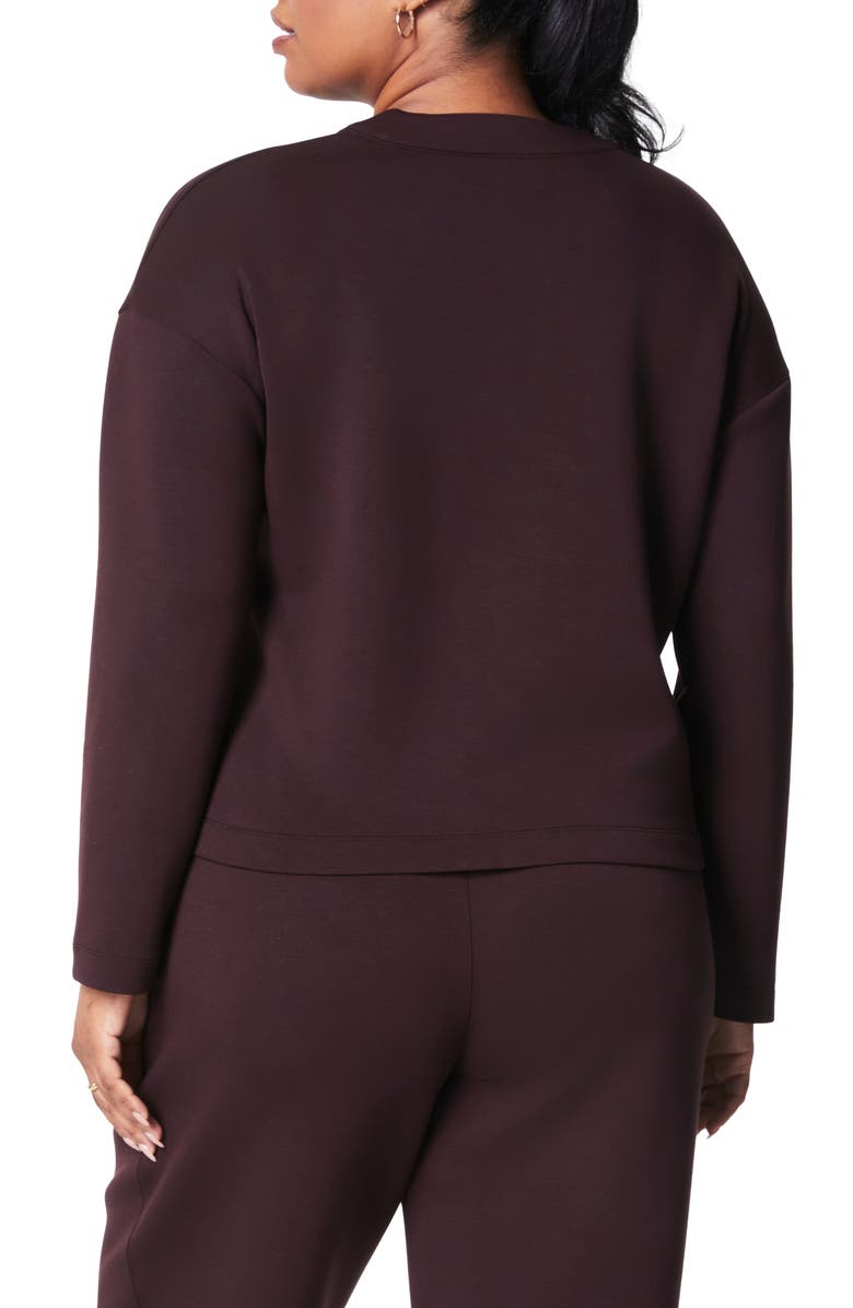 SPANX<sup>®</sup> AirEssentials V-Neck Cardigan, Alternate, color, Truffle Brown