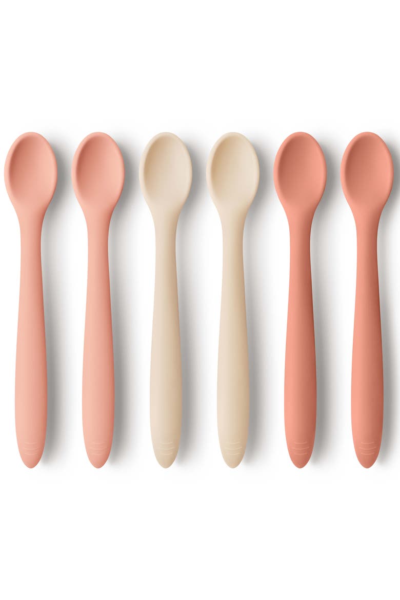 6-Pack Prep Baby Spoons, Main, color, Roseate