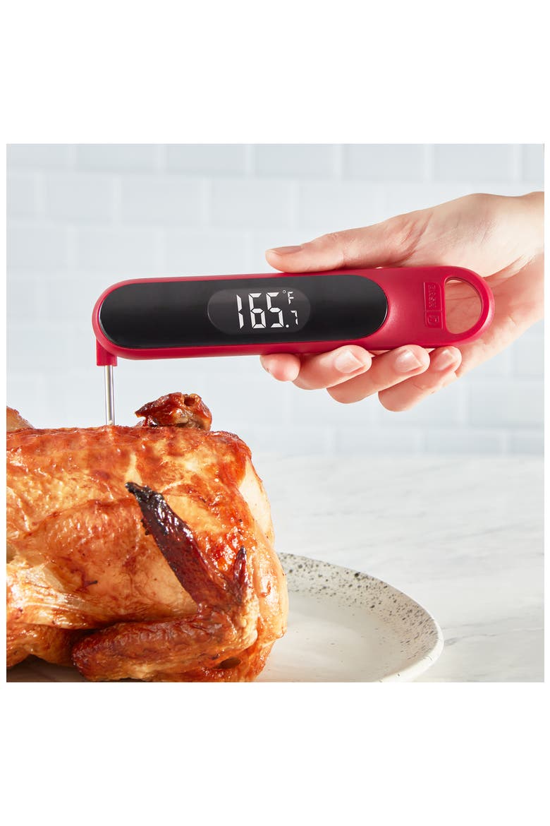 Precision Quick-Read Thermometer, Alternate, color, RED