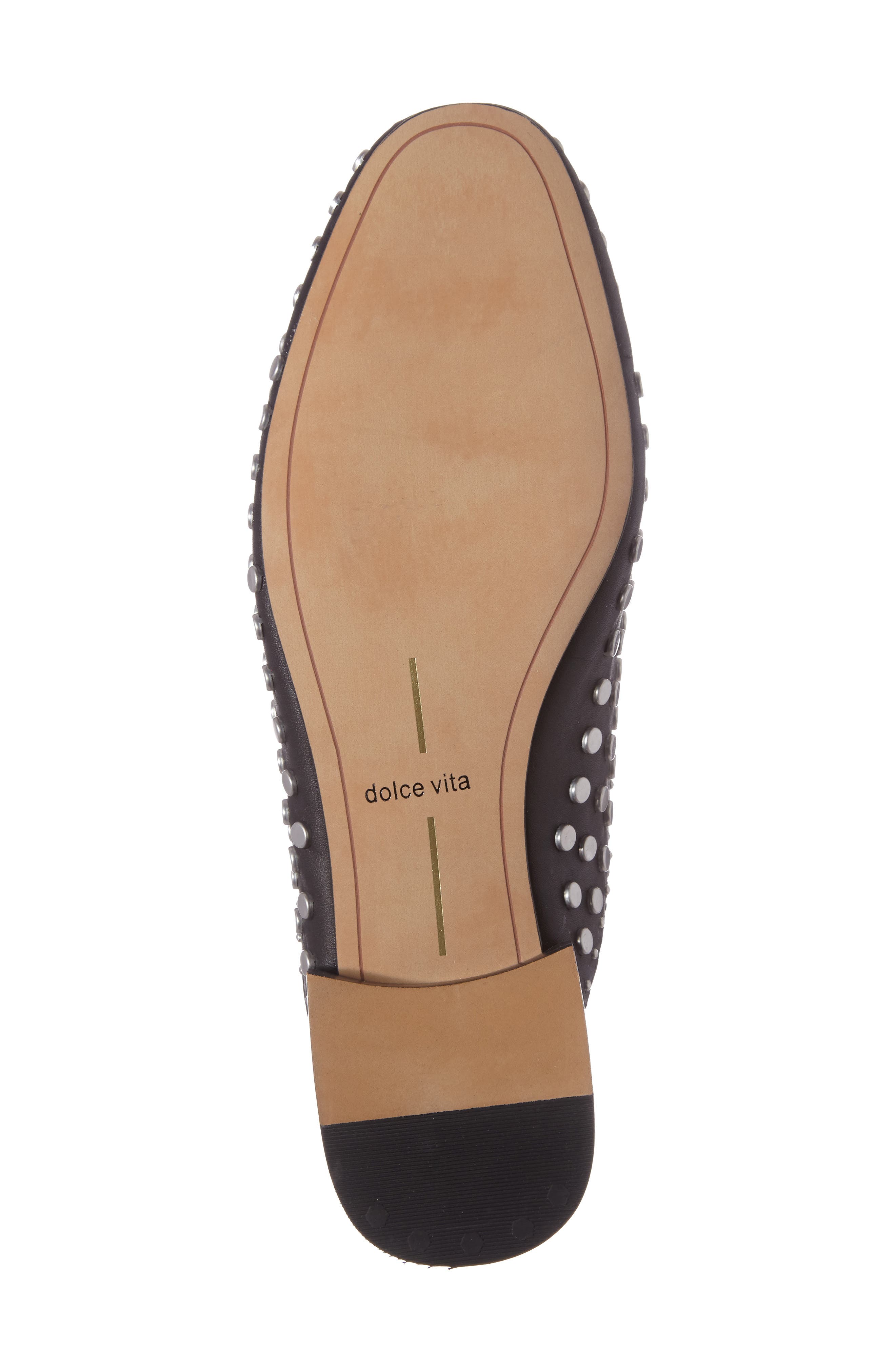 Maura Studded Mule, Alternate, color, BLACK LEATHER