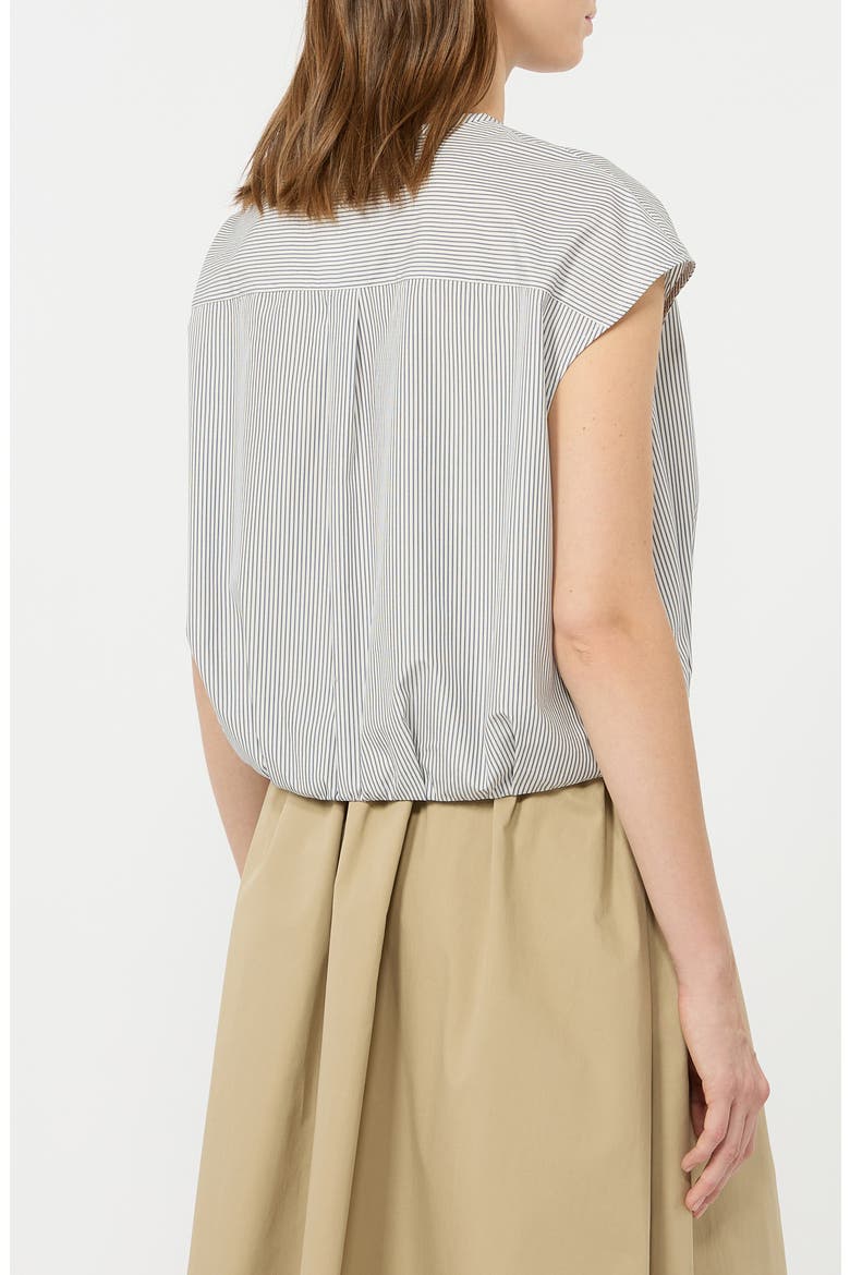 Gelatina Stripe Top, Alternate, color, NAVY