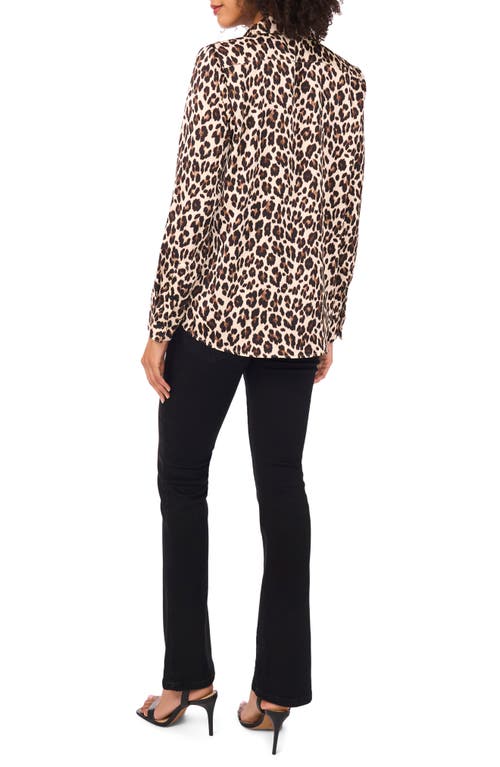 Vince Camuto Print Button-up Shirt In Animal Print