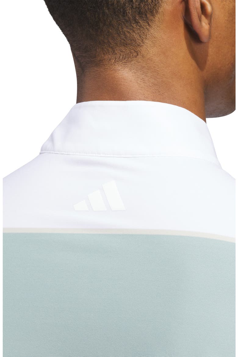 Ultimate Rugby Quarter Zip Pullover, Alternate, color, WONDER SAGE/ WHITE
