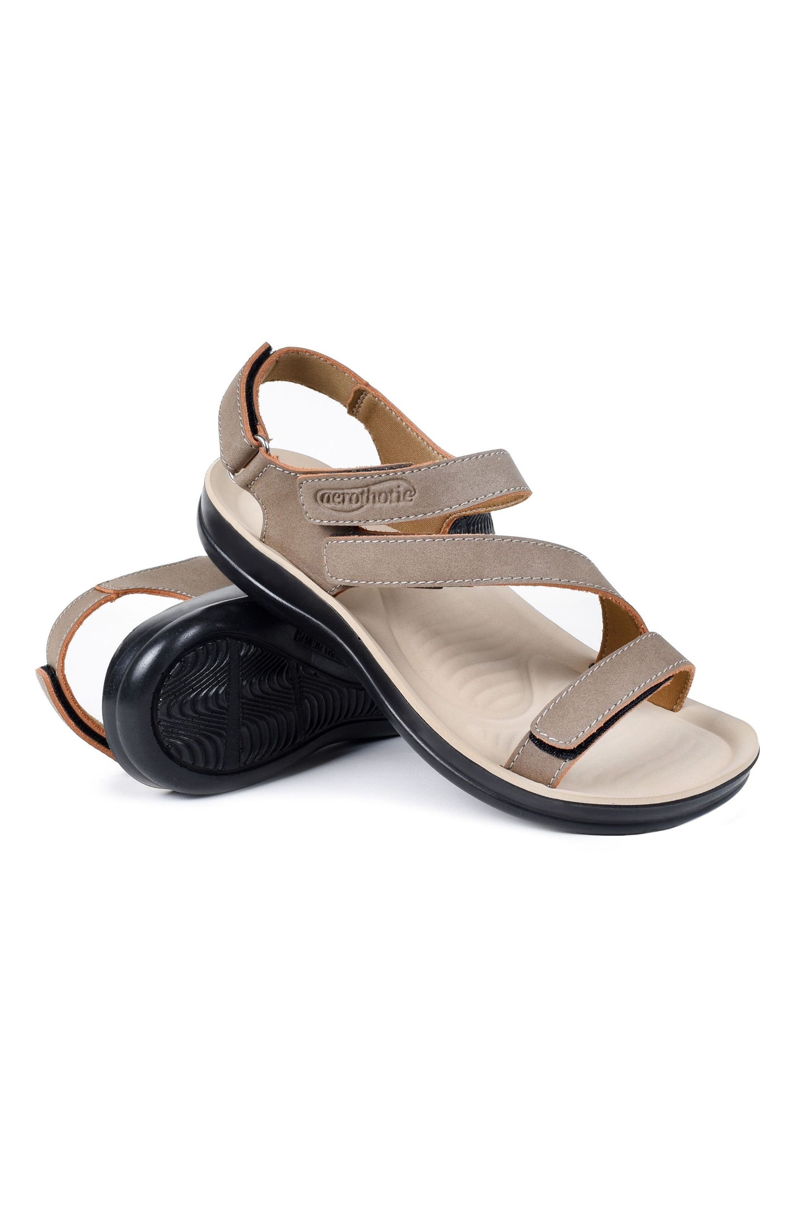Zion Adjustable Strap Sandal, Alternate, color, KHAKI