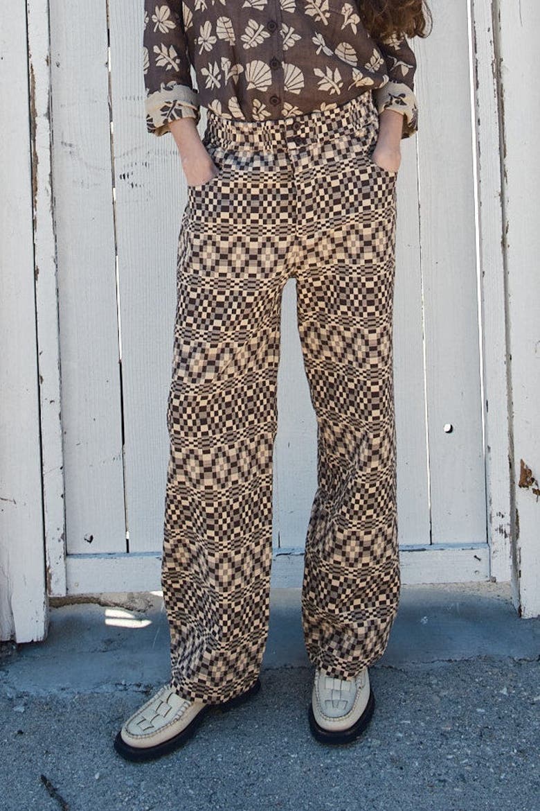 Pascal Button Fly Pants, Alternate, color, Yesterday
