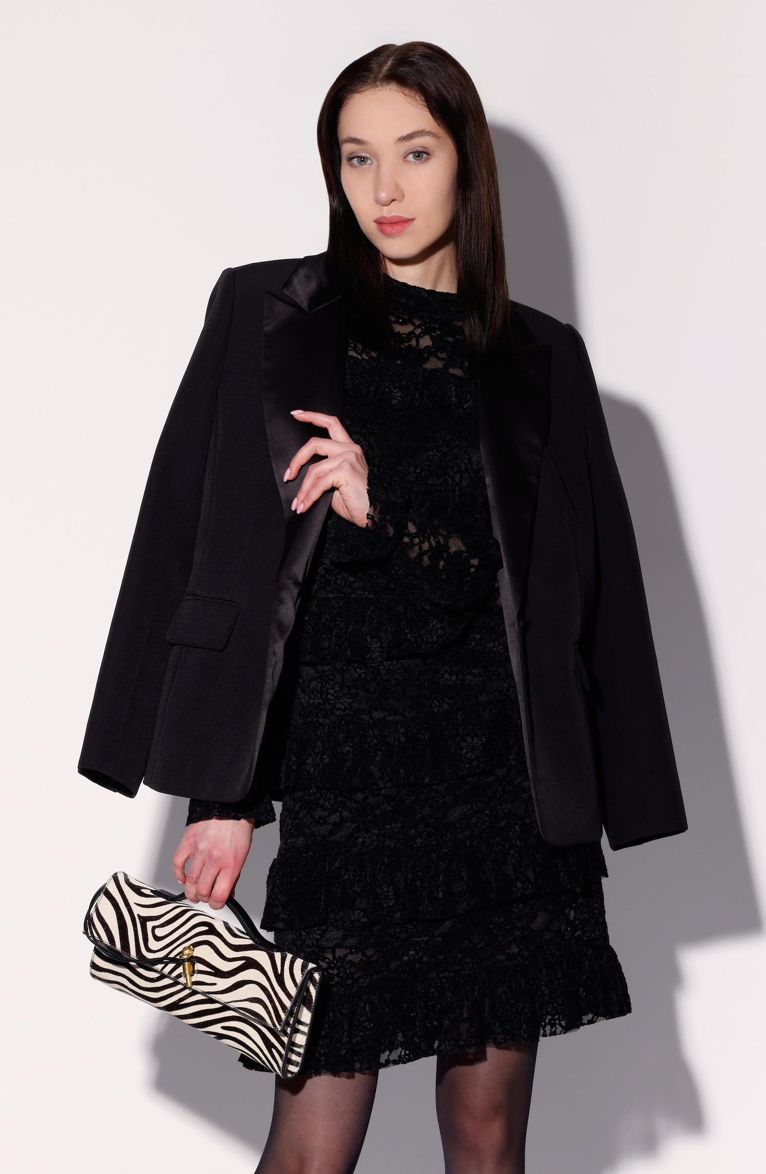 Walter Baker Juliette Clutch, Alternate, color, Zebra Calf Hair