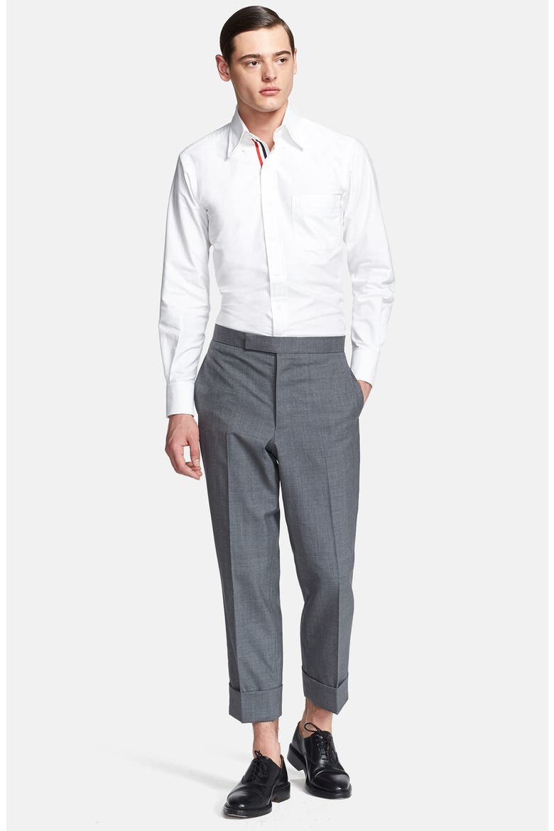 Oxford Shirt with Signature Placket, Alternate, color, WHITE