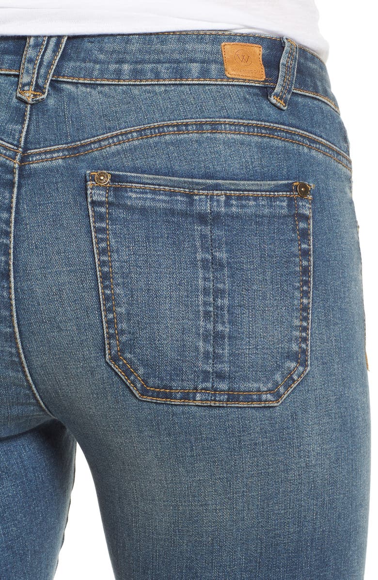 Wit & Wisdom Ripped Seamless Ankle Jeans, Alternate, color, 