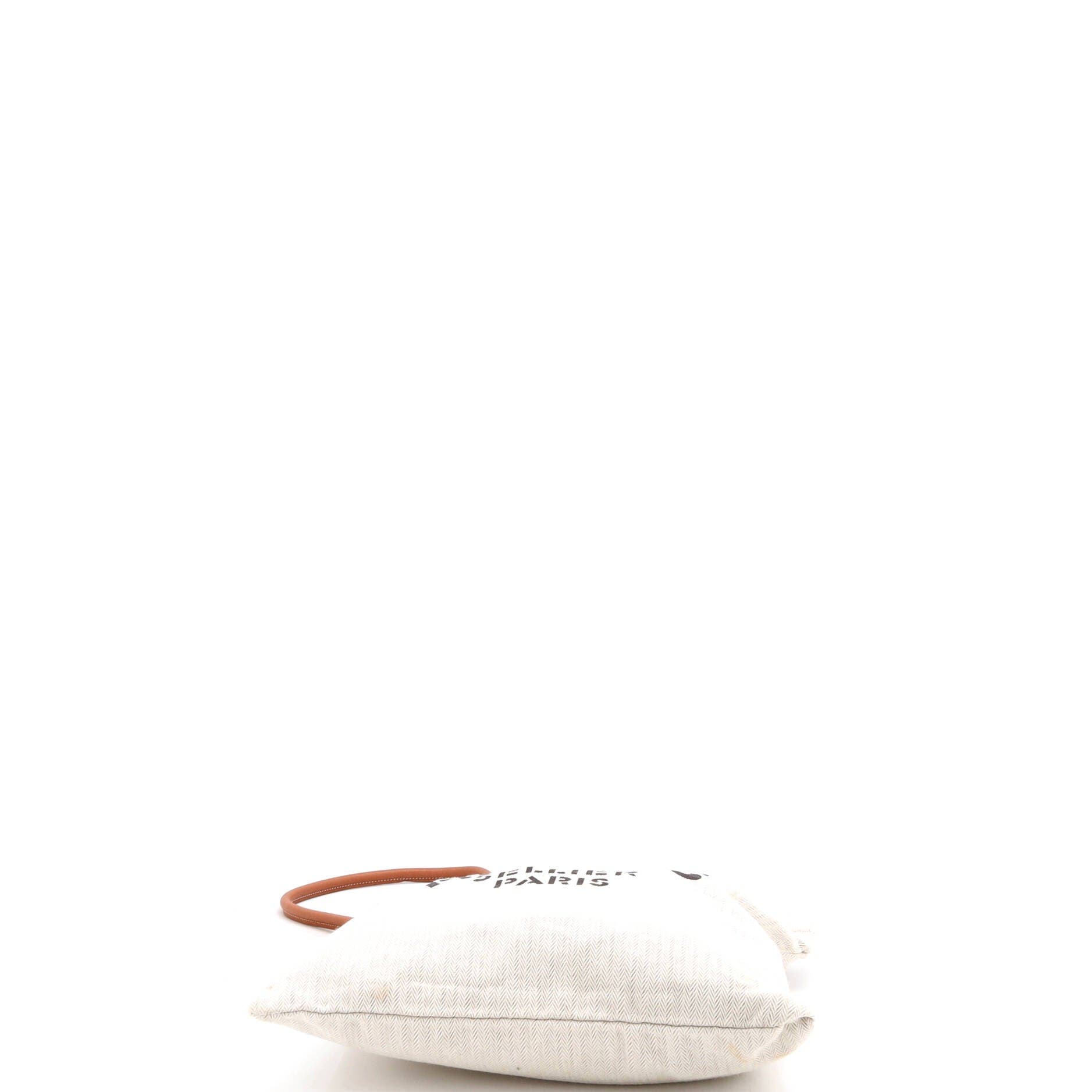 Pre-Owned Hermes Aline Bag Toile MM, Alternate, color, Ecru