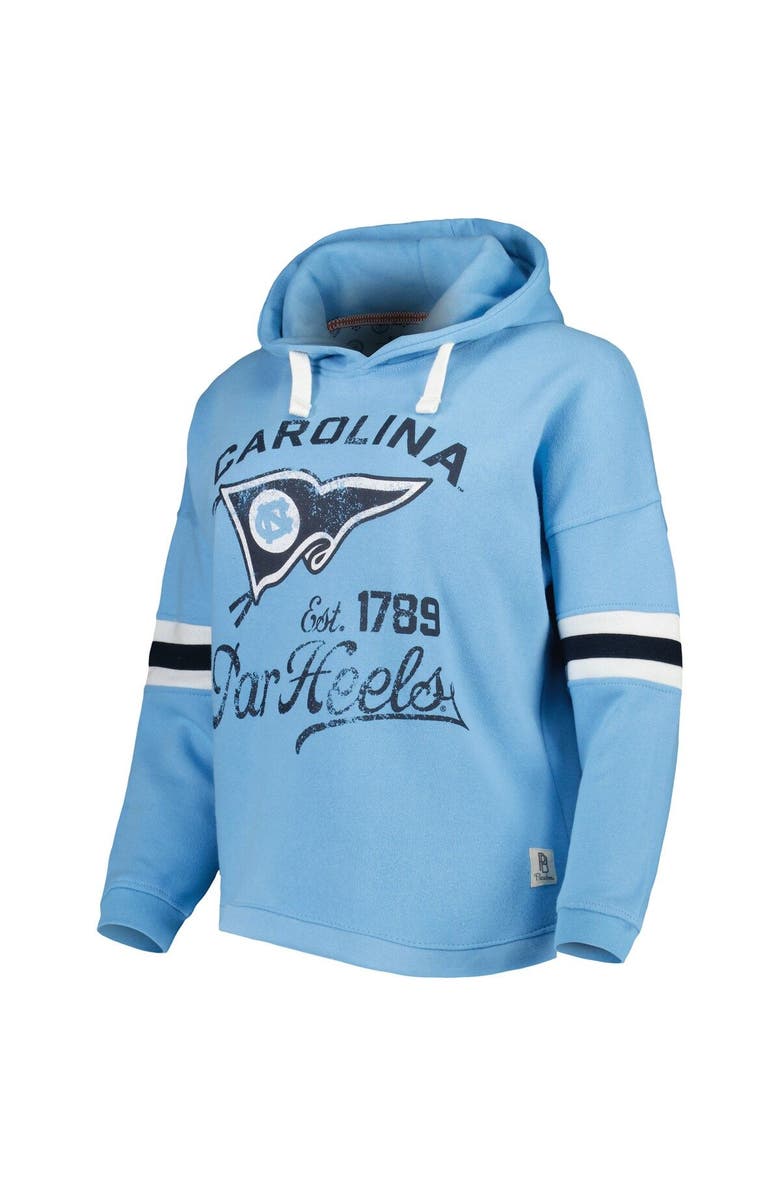 PRESSBOX Women's Pressbox Carolina Blue North Carolina Tar Heels Super Pennant Pullover Hoodie, Alternate, color, 