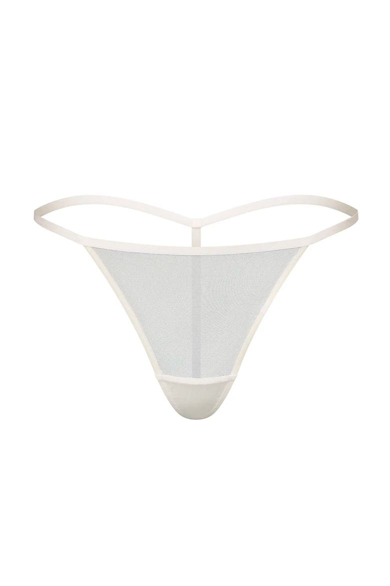 Bryce G-String Panties, Alternate, color, Light white