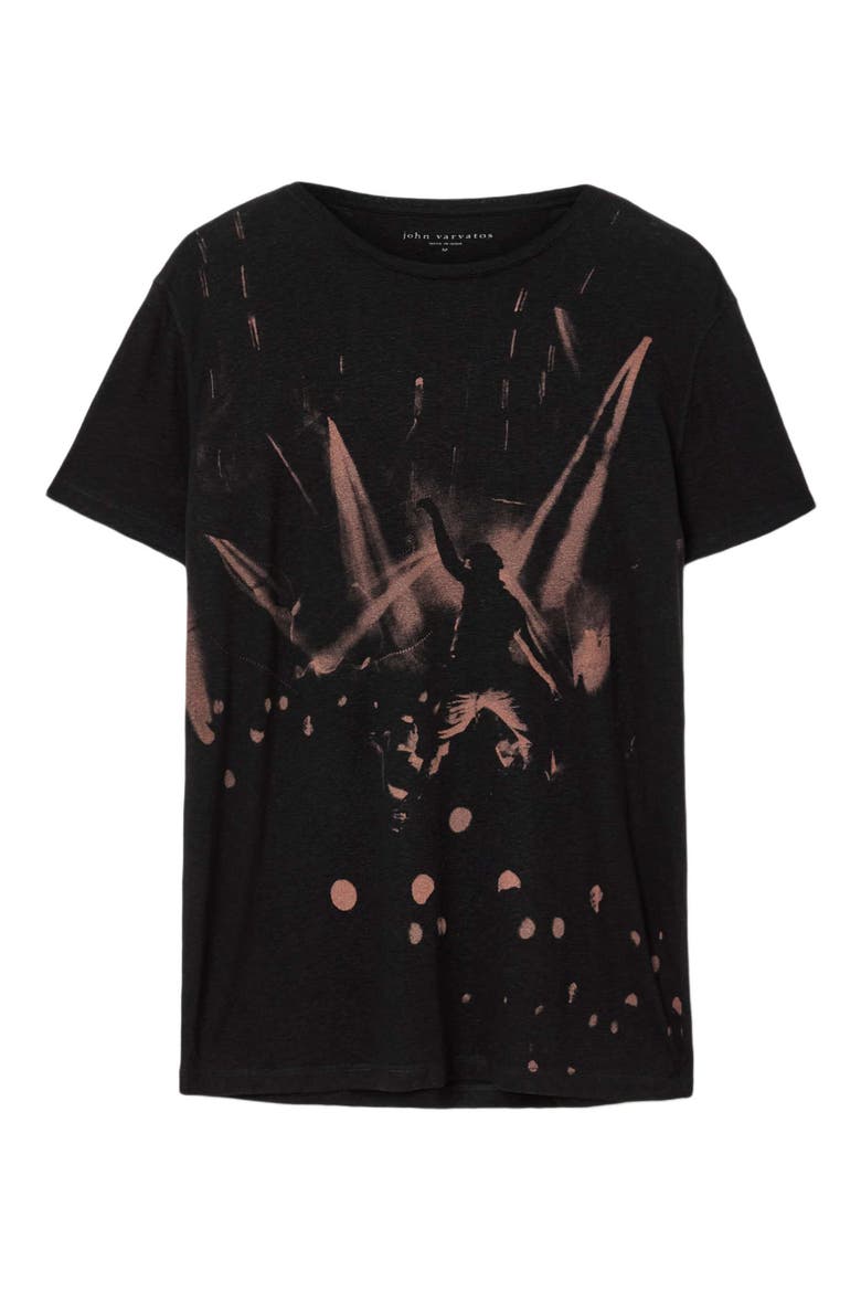 Disco Lights Graphic T-Shirt, Alternate, color, BLACK
