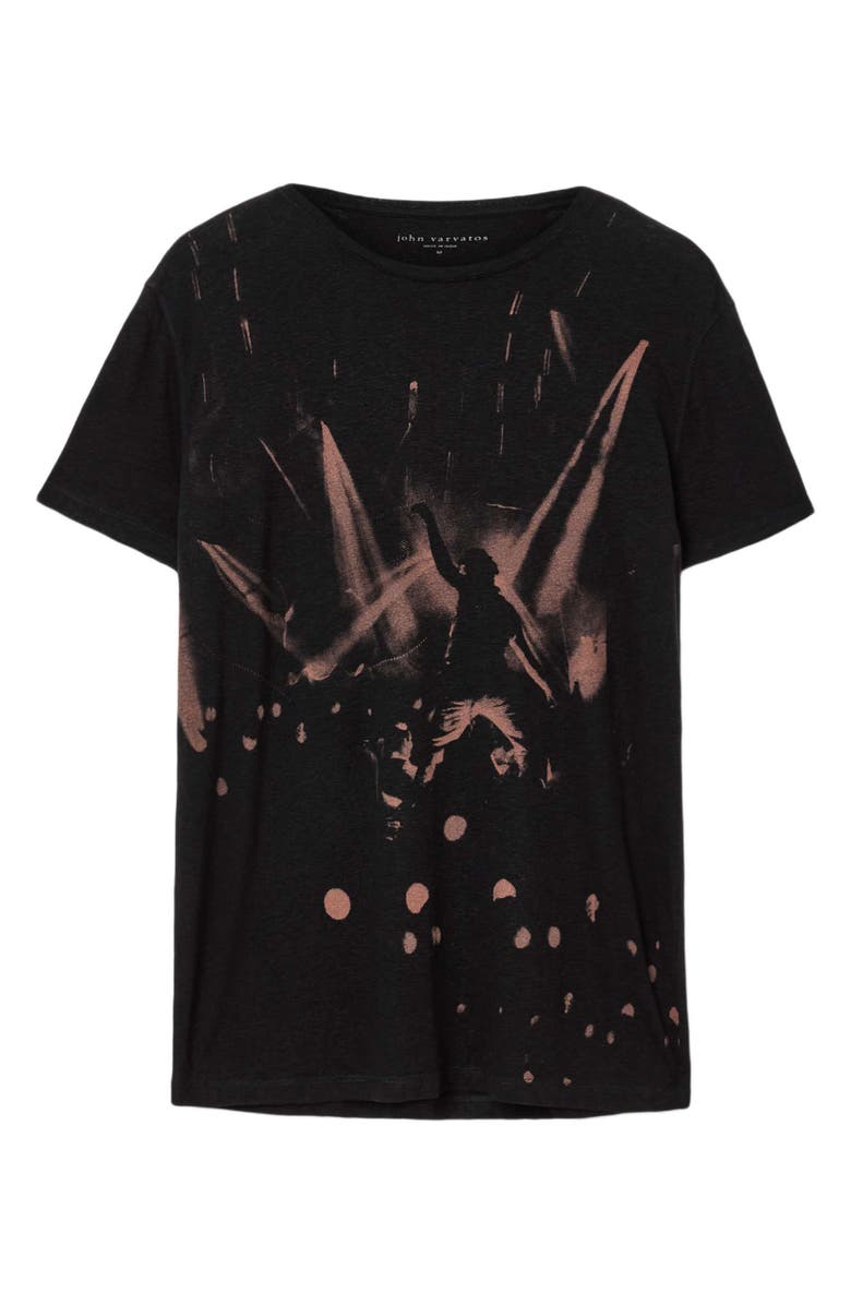 John Varvatos Disco Lights Graphic T-Shirt, Alternate, color, Black