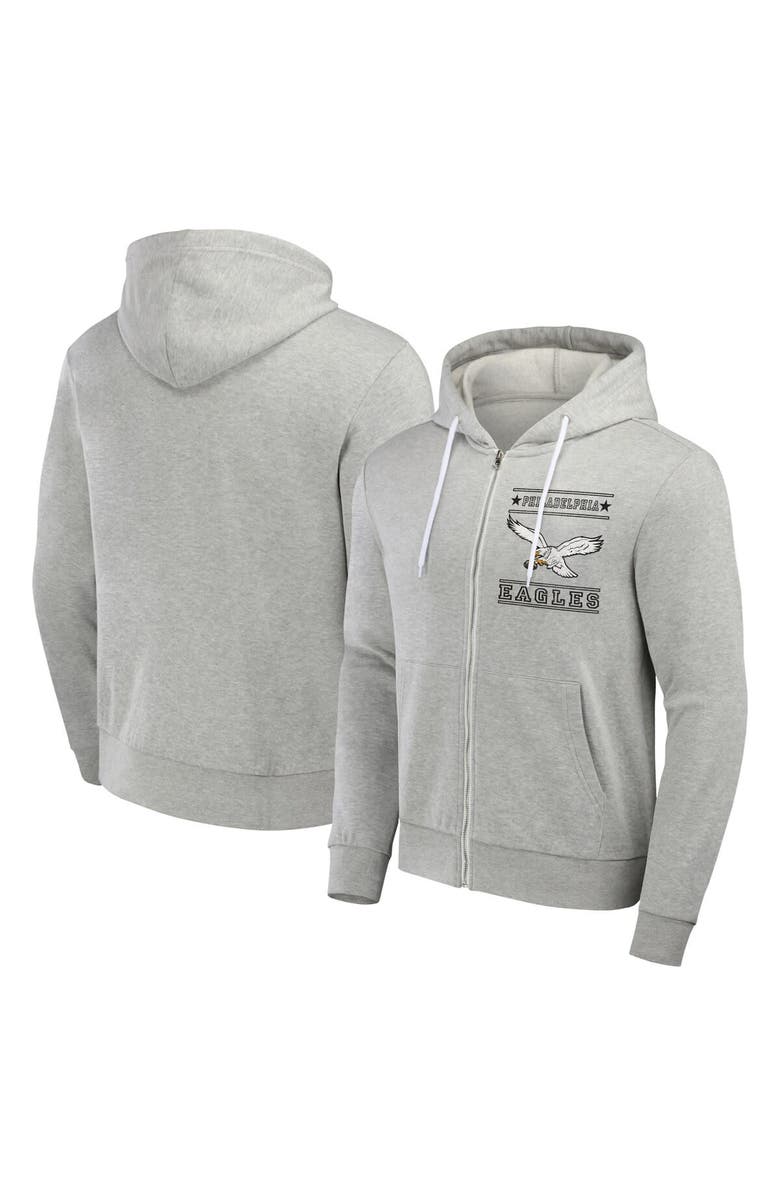 NFL X DARIUS RUCKER Men's NFL x Darius Rucker Collection by Fanatics Gray Philadelphia Eagles Full-Zip Hoodie, Main, color, Gray
