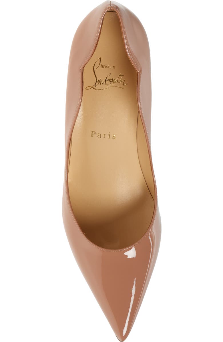 Christian Louboutin Hot Chick Scallop Patent Leather Pump, Alternate, color, Blush