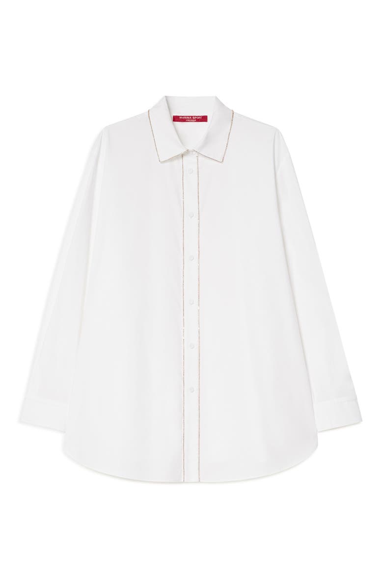 Mrs. Sante Cotton Shirt, Alternate, color, OPTICAL WHITE