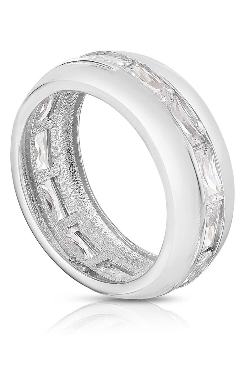 GLAZE JEWELRY Baguette CZ Band Ring, Main, color,