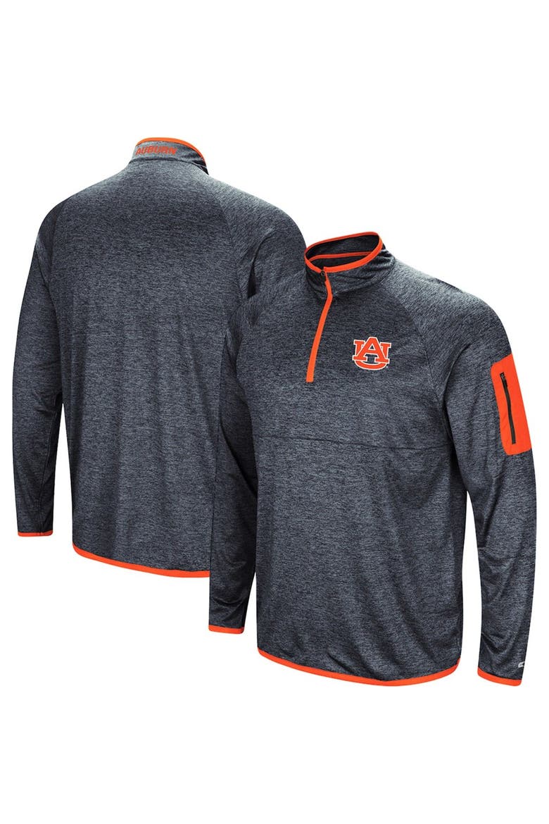 Men's Colosseum Navy Auburn Tigers Amnesia Lightweight Quarter-Zip Pullover, Alternate, color, Navy