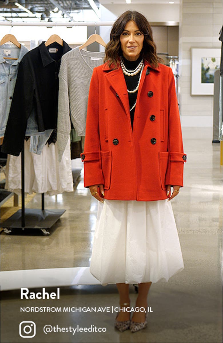 Wool Blend Peacoat, sales video thumbnail