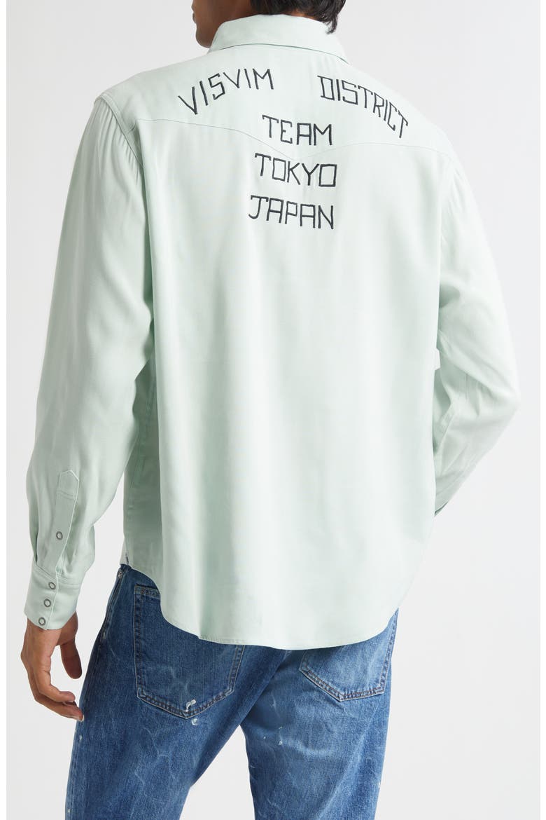 Four Corners Western Shirt, Alternate, color, LIGHT GREEN