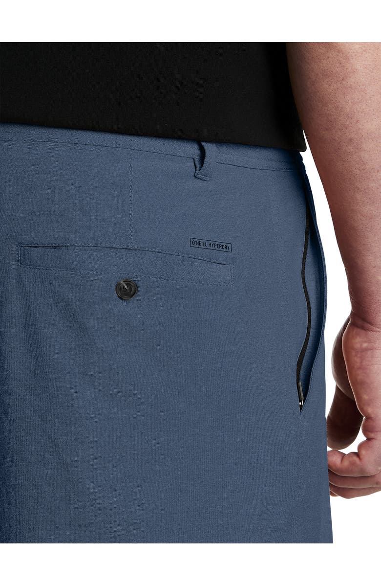 O'Neill Big & Tall Reserve Light Check Hybrid Shorts, Alternate, color, Navy