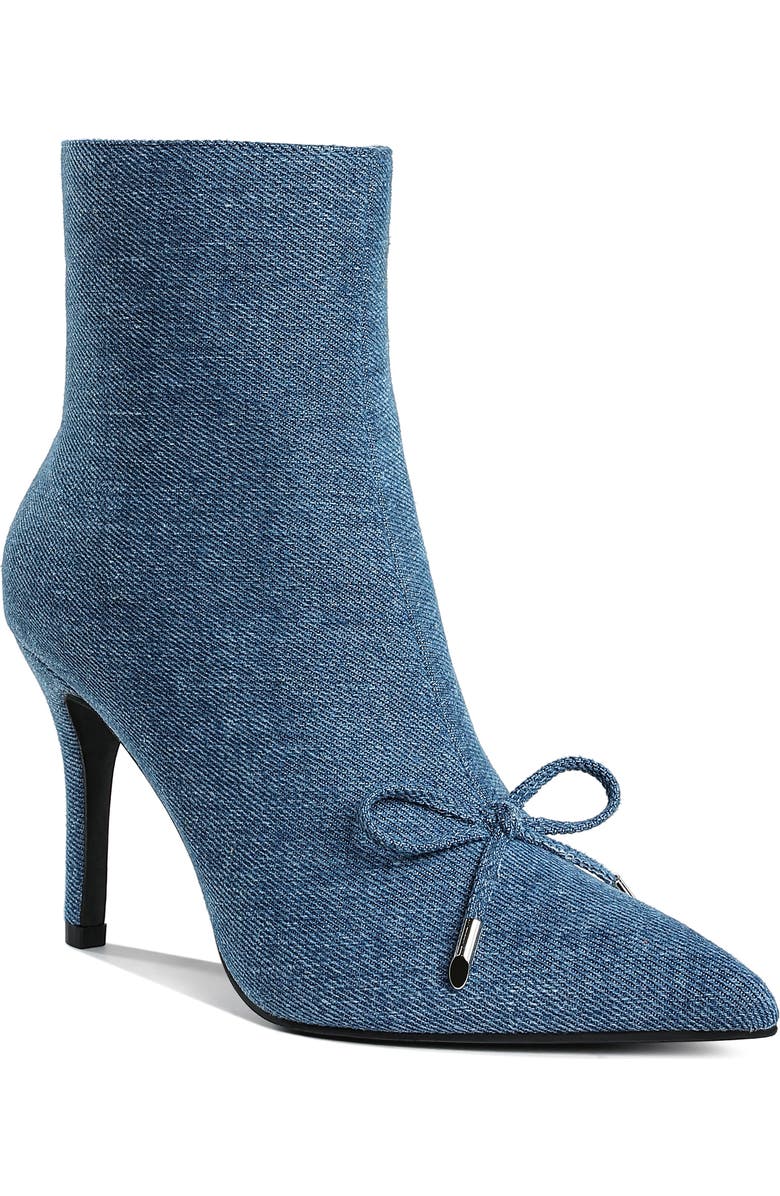 Rag & Co Milda Denim Pointed Toe Bootie, Main, color,