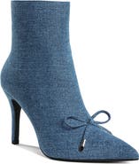 Rag & Co Milda Denim Pointed Toe Bootie