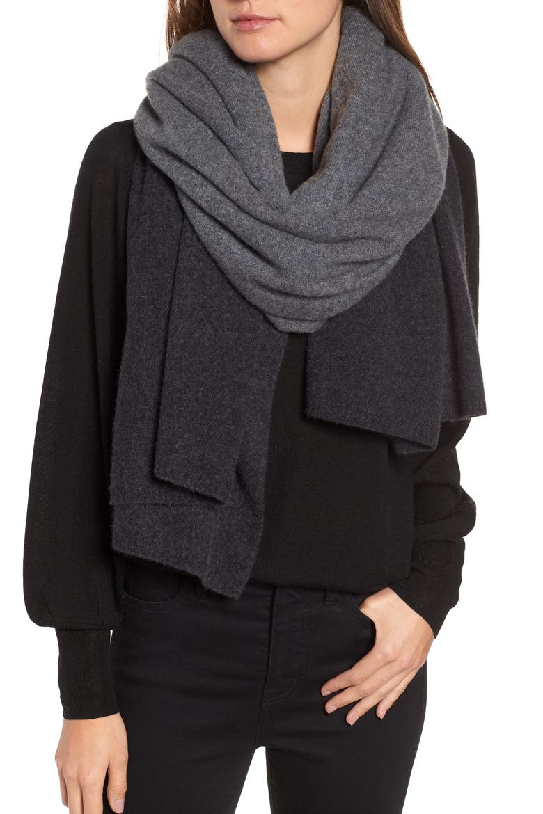 Cashmere Wrap, Alternate, color, GREY DARK HEATHER COMBO