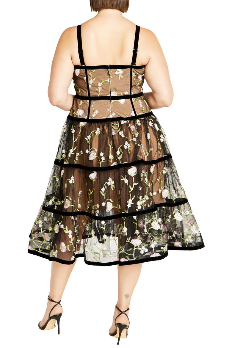 Splendour Floral Embroidery A-Line Dress, Alternate, color, SPLENDOUR