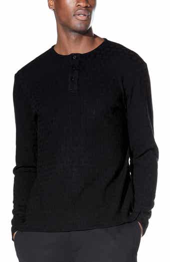 Civil Society Jacquard Knit Henley Sweater