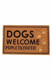 Mud Pie Dogs Welcome People Tolerated Doormat