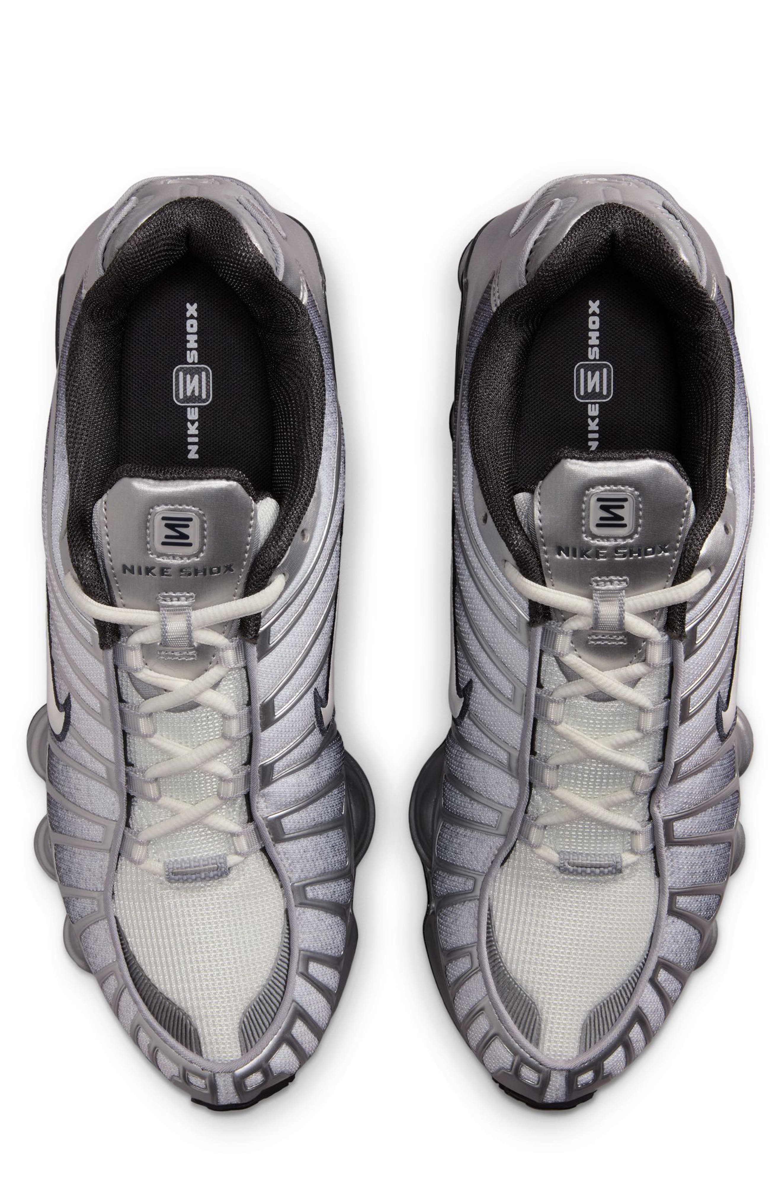 Shox TL Print Sneaker, Alternate, color, SILVER/ ANTHRACITE/ WHITE